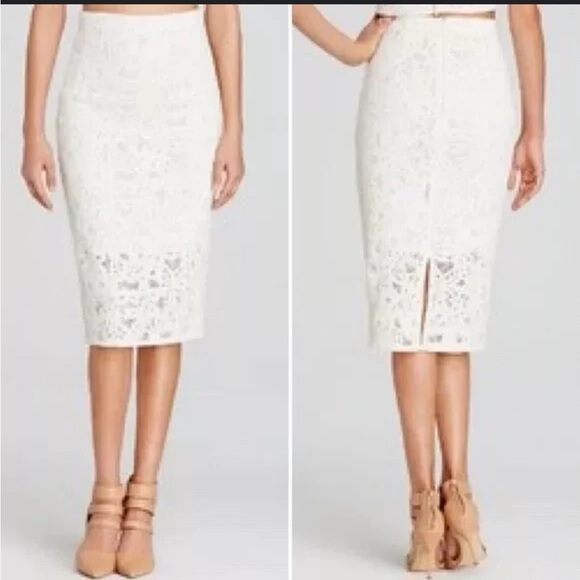 Rebecca Taylor Floral Knee Length Skirt - Picture 1 of 12